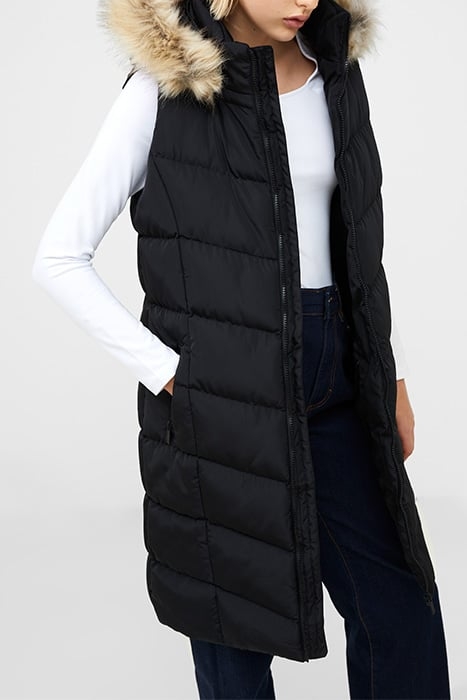 FUR CHEV MIX GILET M BLACK 5