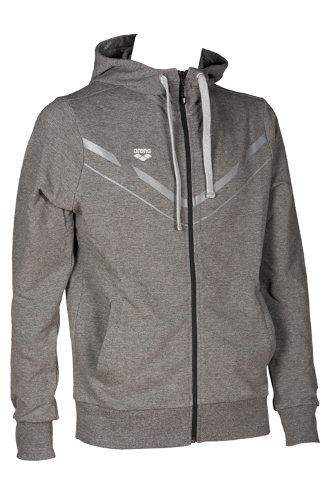 M STRETCH HOODED F/Z JACKET DARK GREY MELANGE 8