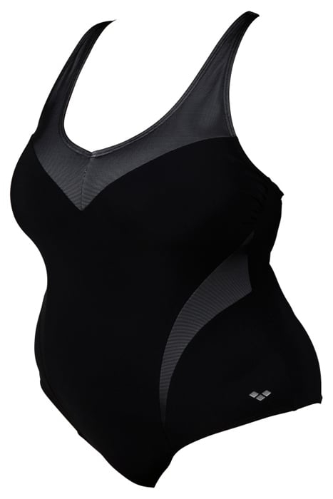 W ISABEL LIGHT CROSS BACK ONE PIECE PLUS BLACK WHITE 3