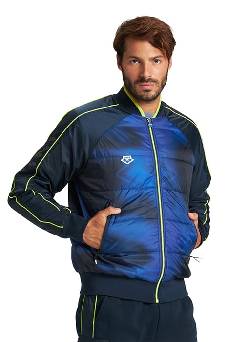 QUILTED BOMBER TEAM SPACE BLUE MULTI SPACE BLU 2