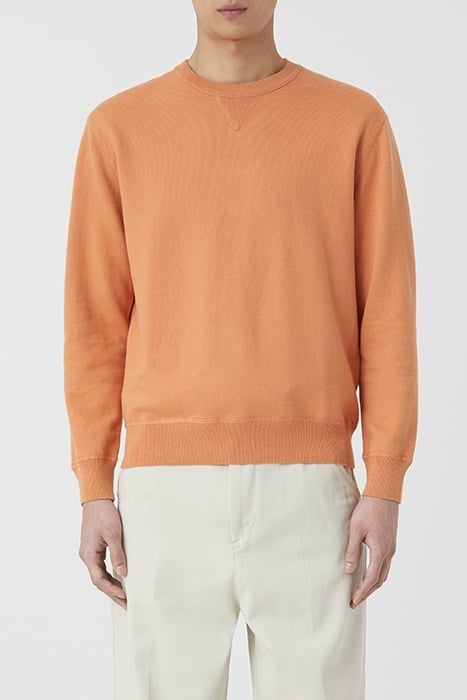 MEN CREWNECK JUMPER KNITS CORNELIAN BROWN 1