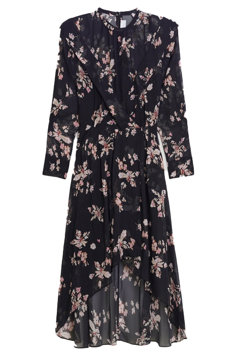 ILIONA BLACK/ECRU/PINK DRESS 5