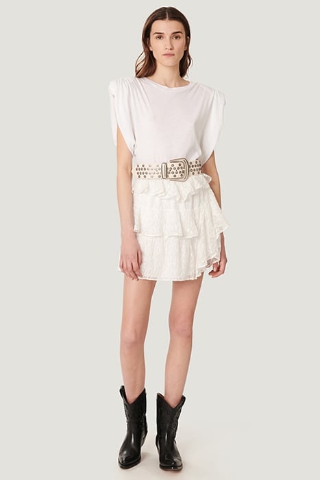 LOOKS MINI SKIRT IN WHITE 1