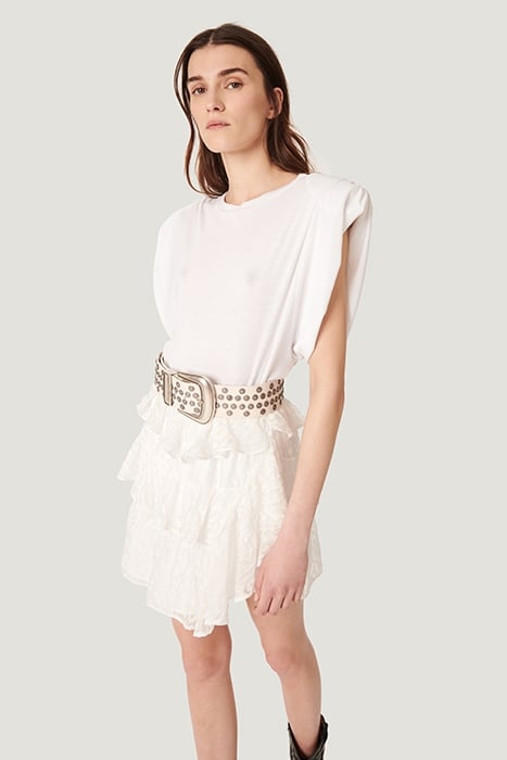 LOOKS MINI SKIRT IN WHITE 3