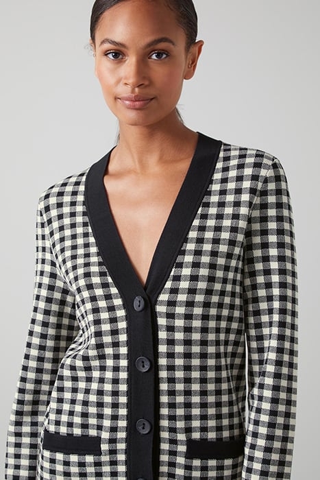 LEA MIDI SKIRT BLUE CHECK 6