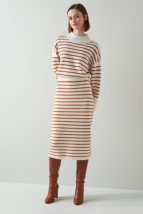 ISABELLA MIDI SKIRT CREAM 1