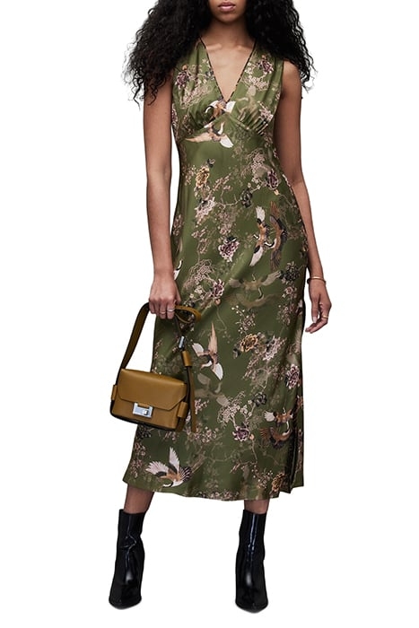 KARLA PEGGY DRESS KHAKI GREEN 1