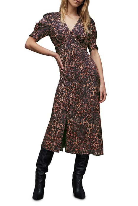 DREA ANITA DRESS NATURAL BROWN 1