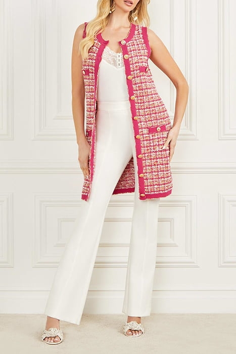 MARIAH DRESS TWEED S CORAL PEONIE TWEED 3