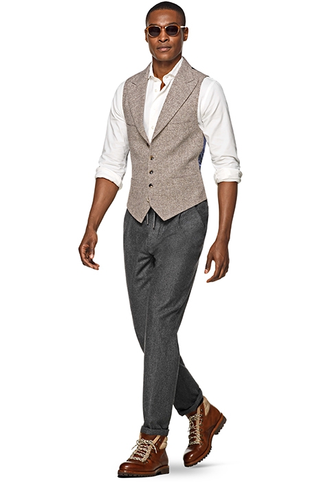 LIGHT BROWN WAISTCOAT 1