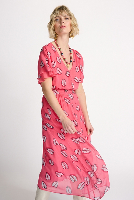 DRESS - GEORGIE LEAF IT PINK 5