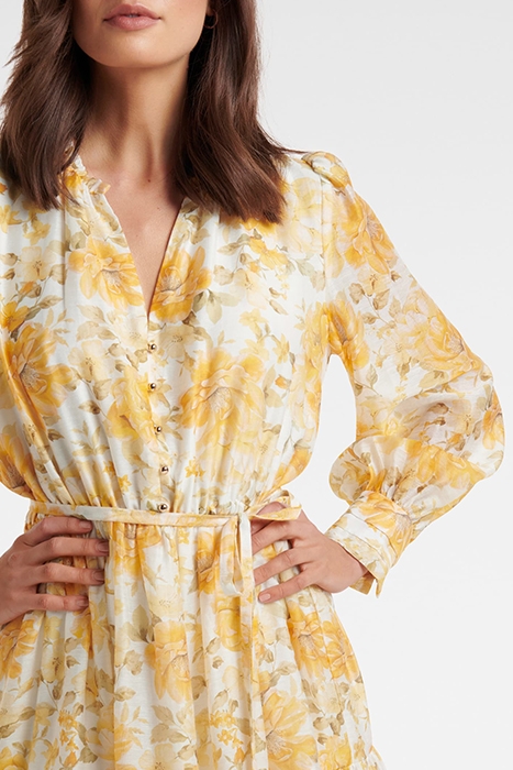 TIANA LONG SLEEVE SKATER DRESS FLORAL 5