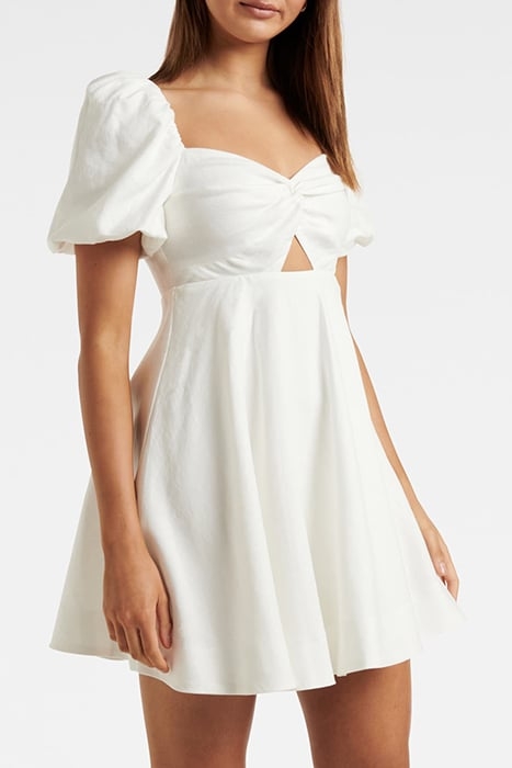 FEARNE TWIST MINI DRESS PORCELAIN 4