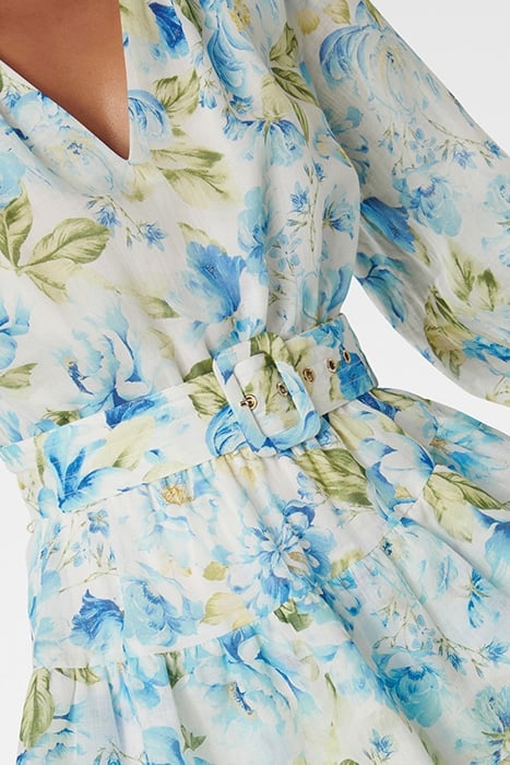 CAYLEE PETITE RUFFLE MINI DRESS PRINT OPTION 1 5