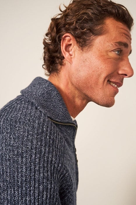 LAKEWOOD ZIP NECK JUMPER DARK GREY 3