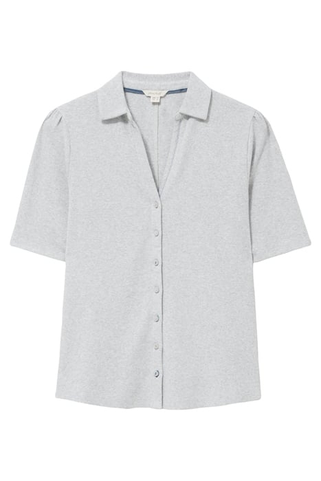 ROSIE RIB HALF SLEEVE GREY MARL 3