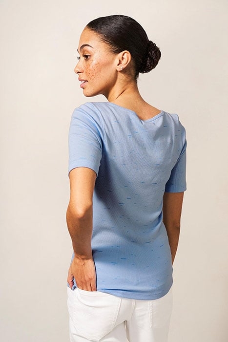 SHERBET TEE BLUE PRINTED 2