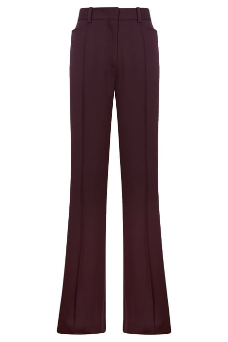 FLORA WIDE-LEG & FLARED PANTS BERRY 4