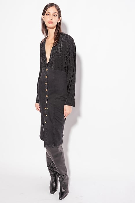 RUGGITO ABITO PJ878 DENIM STRE BLACK 1