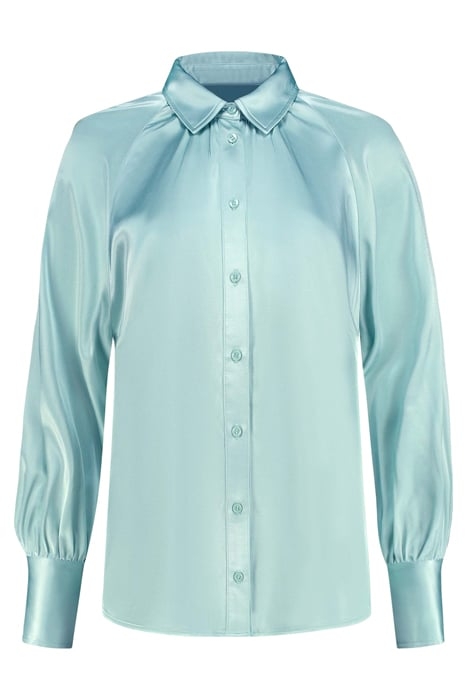 SUZ PUFF BLOUSE LAGOON 1