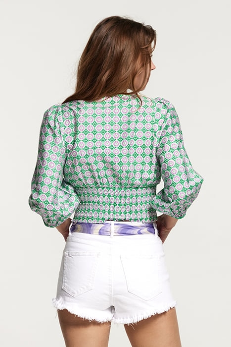 LADIES TRINIDAD TOP PORTO TILE FRESH GREEN 6