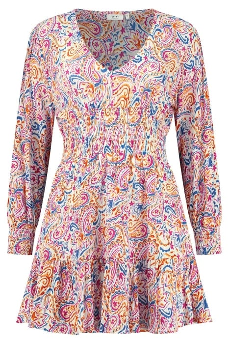 LADIES ZARAGOSA DRESS COLOURED PAISLEY MULTI PAISLEY 6