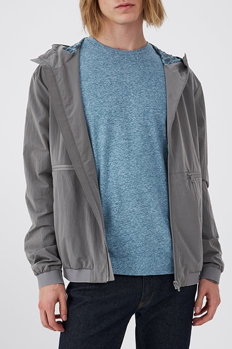METAL GREY NYLON WATER REPELLENT JACKET 3