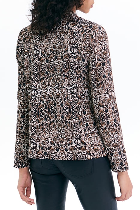 BROWN ARABESQUE PRINT SUIT JACKET 2