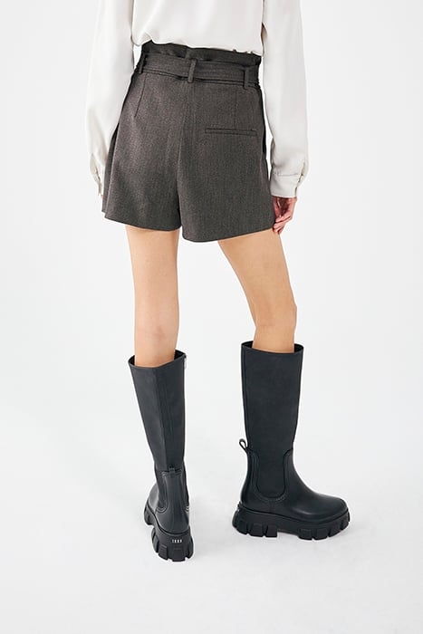 BROWN SHORT SHORTS WITH REMOVABLE BELT 2