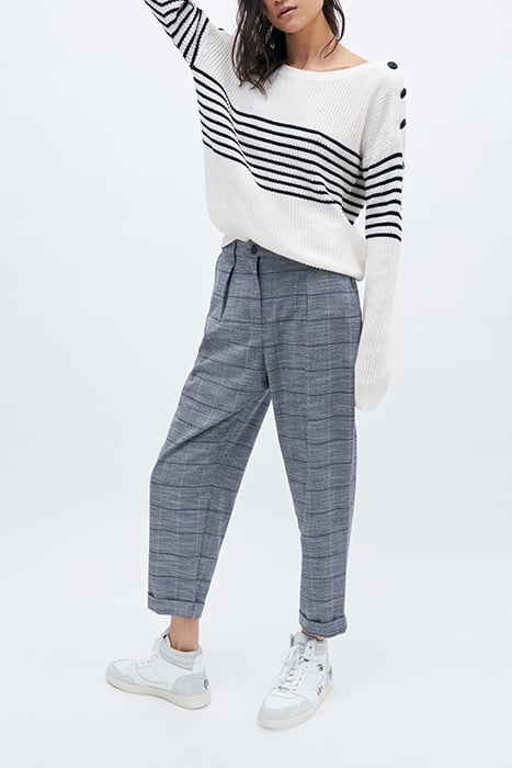 ECRU KNIT SAILOR STRIPE SWEATER 3