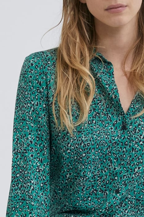 GREEN LEOPARD PRINT SHIRT 3