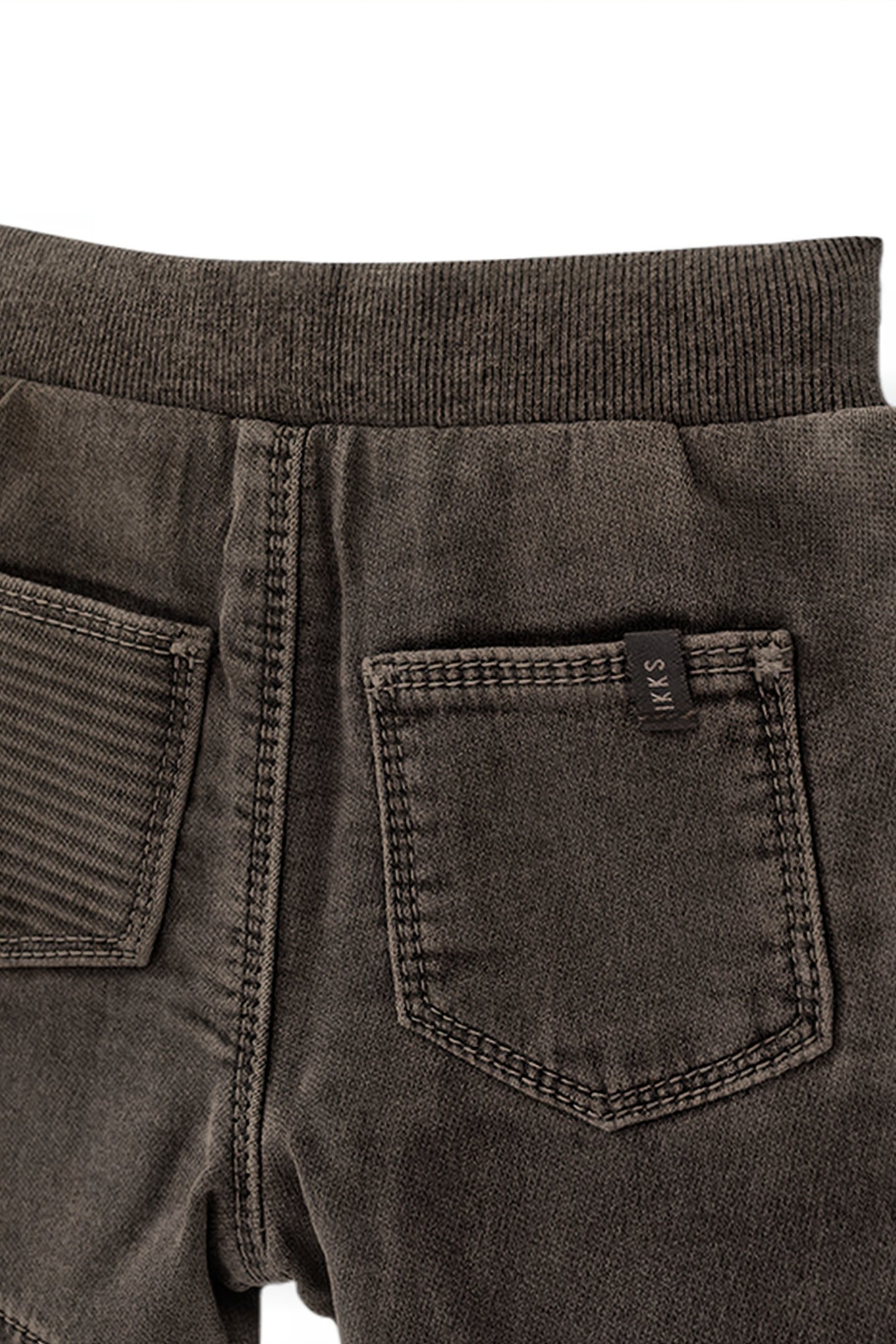 BABY BOYS’ GREY DENIM ELASTICATED WAIST BERMUDA SHORTS 4