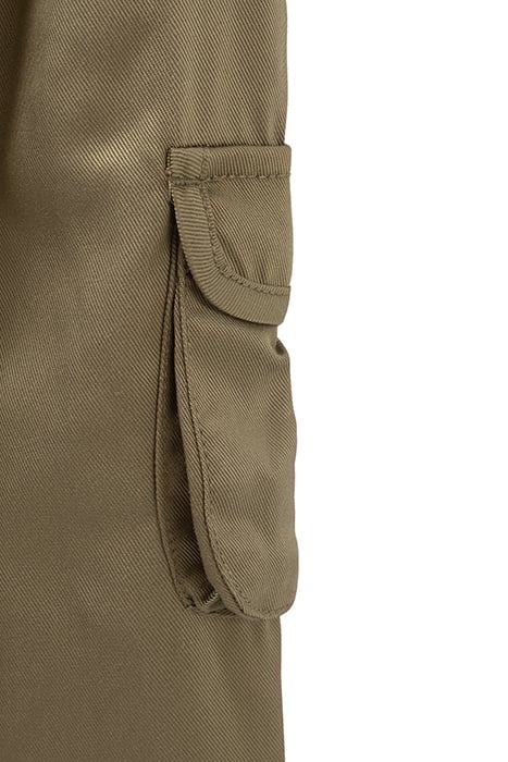 GIRLS' KHAKI LENZING™ TENCEL LYOCELL™COMBAT TROUSERS 6