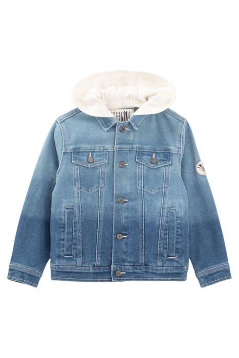 BLUE DENIM JACKET WITH DETACHABLE HOOD 1