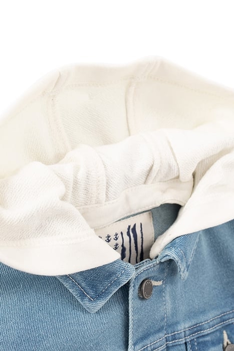 BLUE DENIM JACKET WITH DETACHABLE HOOD 5