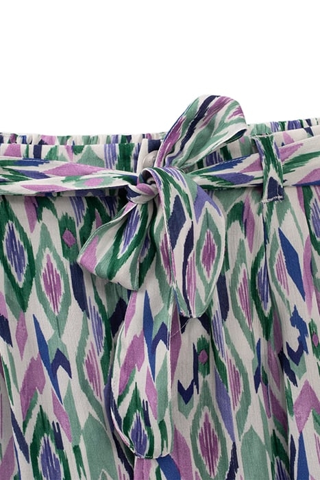 GIRLS’ OFF-WHITE IKAT DIAMOND PRINT TROUSERS 4