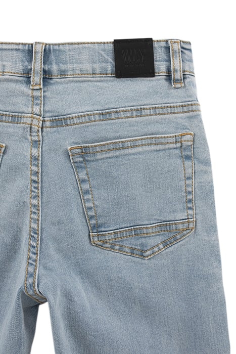 BOYS’ BLUE STRAIGHT JEANS WITH PLACED DISTRESSING 4