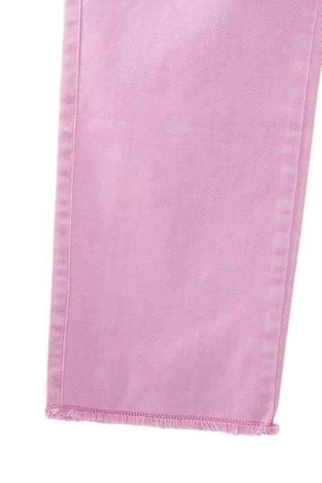 GIRLS’ VIOLET WIDE JEANS WITH FRINGED CUFFS 7