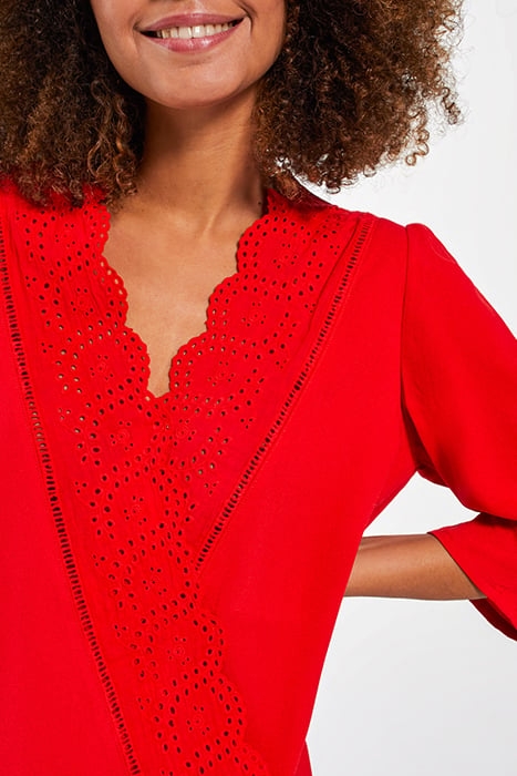 CHERRY EYELET EMBROIDERY BLOUSE 4