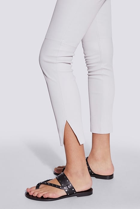 QUARTZ LEATHER PANT IN WHITE 5