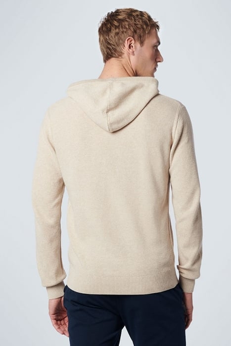PULLOVER HOODED JACQUARD SAND MELANGE 2