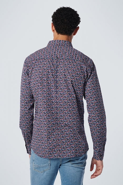 SHIRT STRETCH ALLOVER PRINTED MAUVE 2