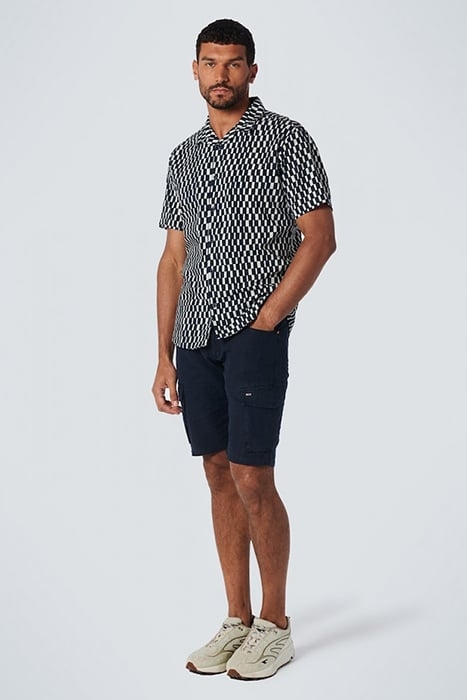 SHIRT SHORT SLEEVE RESORT COLLAR ALLOVER PRINTED NIGHT 3
