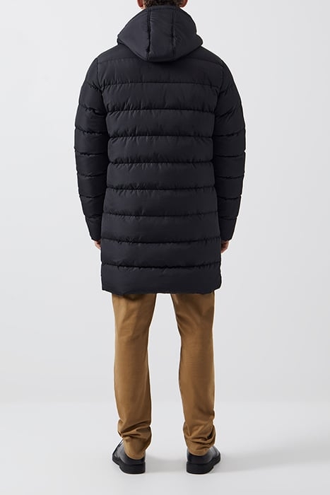 ROW HOODED PUFFER PARKA COAT BLACK 2