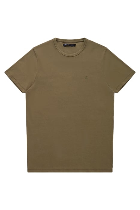 CREW NECK SHORT SLEEVE T-SHIRT KHAKI 3