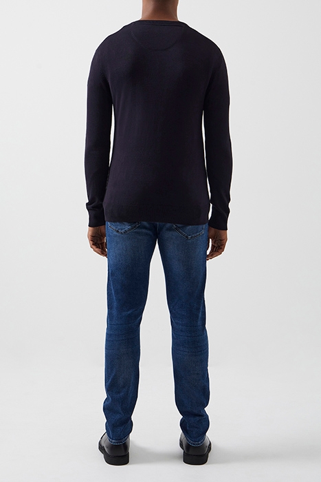 V-NECK KNIT JUMPER DARK NAVY 2