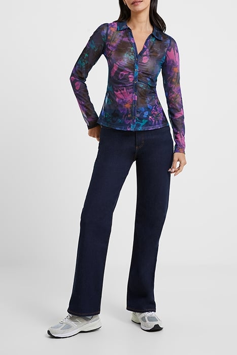 TONI MESH GABRIELA TOP BLUE DEPTHS 1