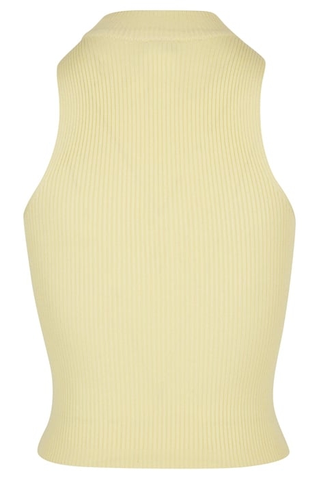 LADIES SHORT RIB KNIT TURTLENECK TOP SOFTYELLOW 5