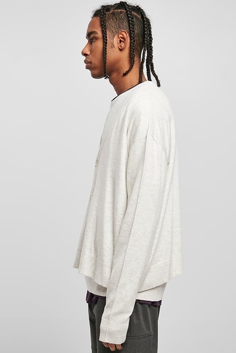 ECO MIX BOXY CARDIGAN LIGHTGREY 6