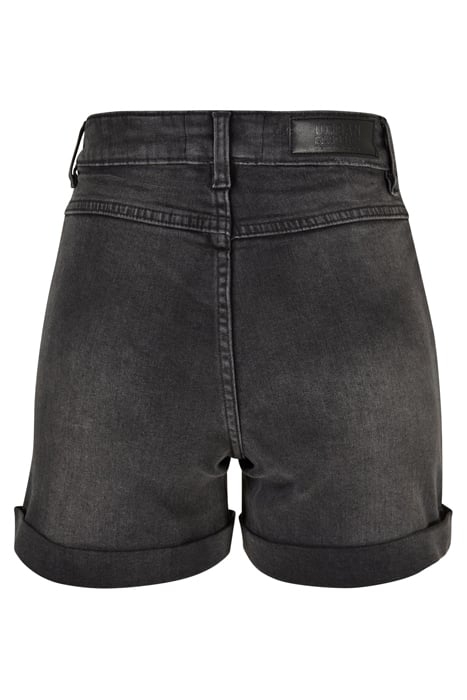 LADIES VINTAGE DENIM SHORTS BLACK WASHED 7